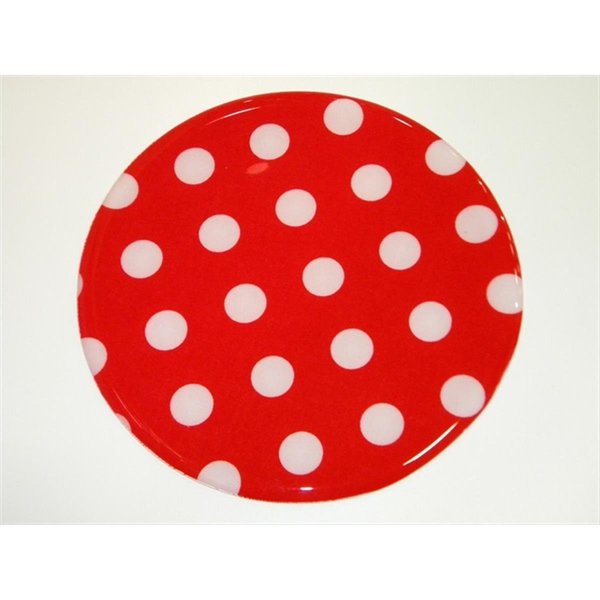 Andreas Red or White Dots Round Silicone Mat Jar Opener trivets 3PK JO161